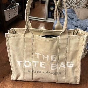 Marc Jacobs Tote Bag Large Beige Canvas - some wear and tear